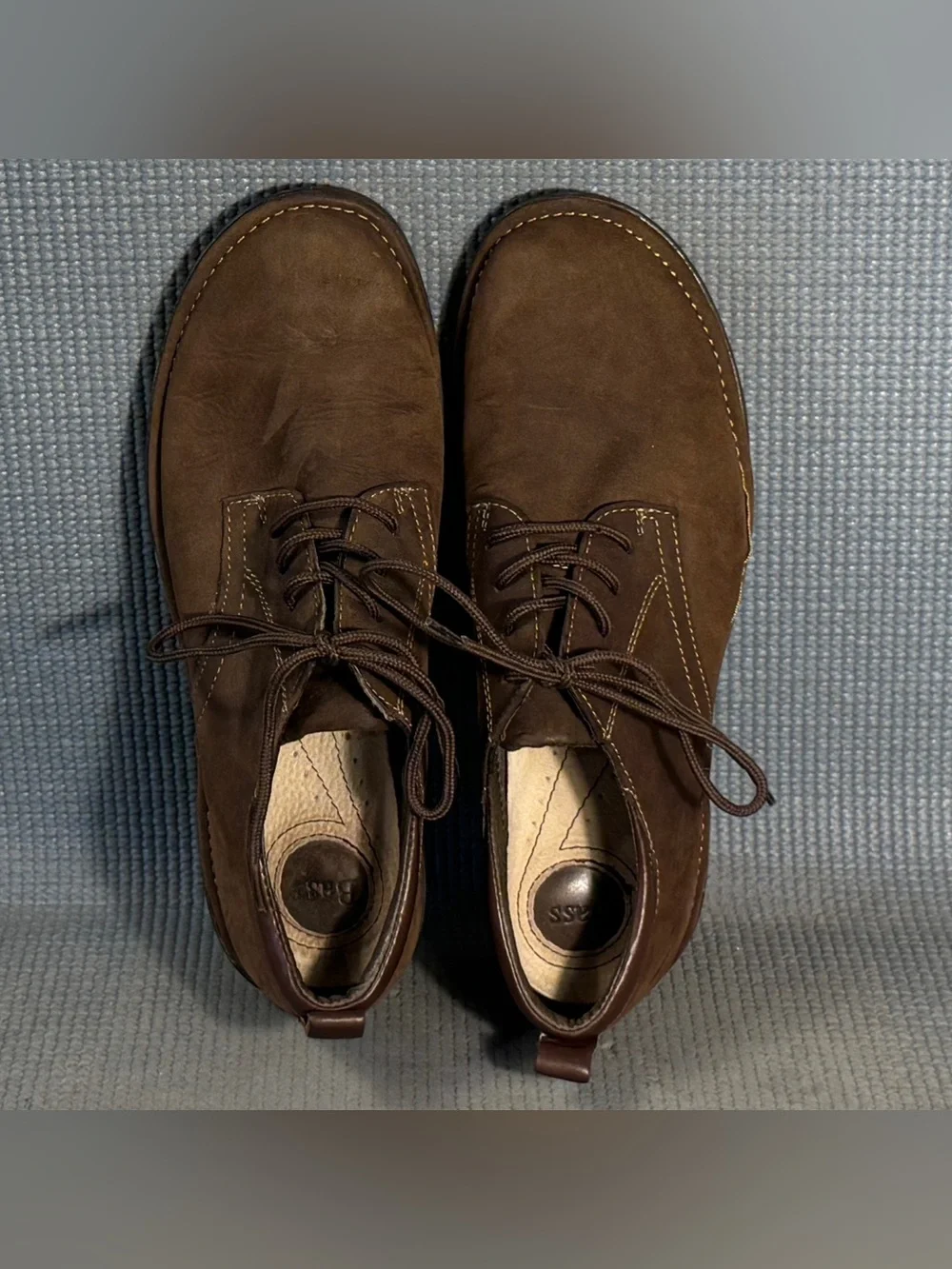 Bass Women’s Sassy Leather Brown Suede Oxfords Shoes Lace Up Size 6.5